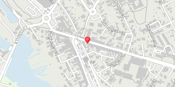 Trafikstøjkort på Skanderborgvej 8, 8680 Ry