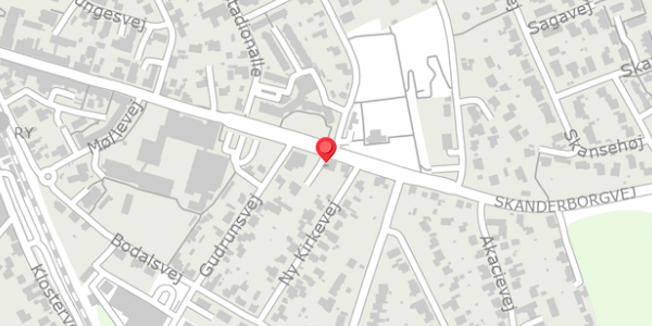 Trafikstøjkort på Skanderborgvej 62B, . , 8680 Ry