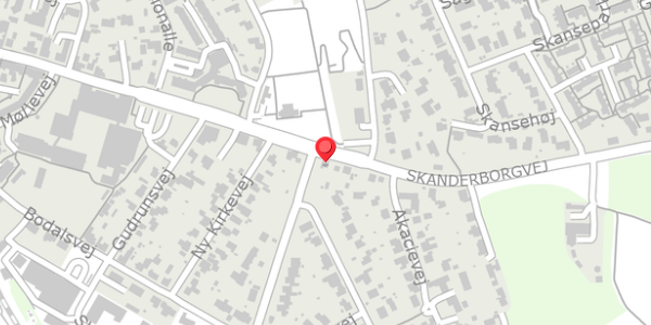 Trafikstøjkort på Skanderborgvej 72, 8680 Ry