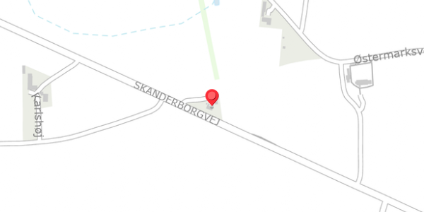 Trafikstøjkort på Skanderborgvej 101, 8660 Skanderborg