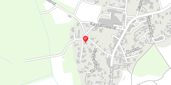 Trafikstøjkort på Storesand 9, 8680 Ry
