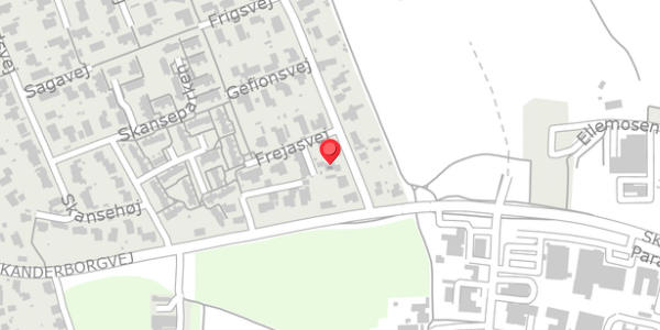 Trafikstøjkort på Thorsvej 3, 8680 Ry