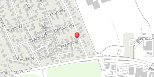 Trafikstøjkort på Thorsvej 7, 8680 Ry