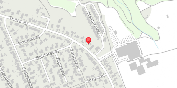 Trafikstøjkort på Thorsvej 40, 8680 Ry