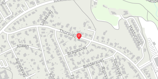 Trafikstøjkort på Thorsvej 41, 8680 Ry