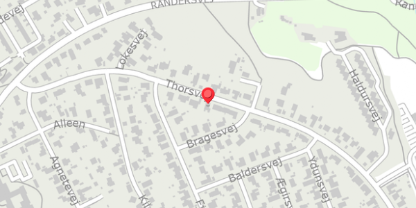 Trafikstøjkort på Thorsvej 43, . , 8680 Ry