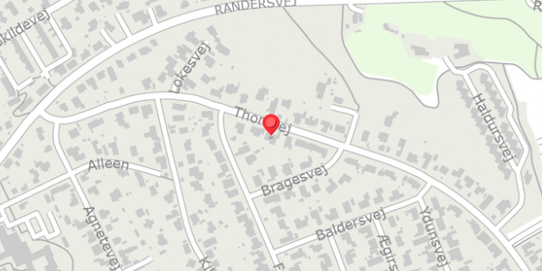 Trafikstøjkort på Thorsvej 45, 8680 Ry