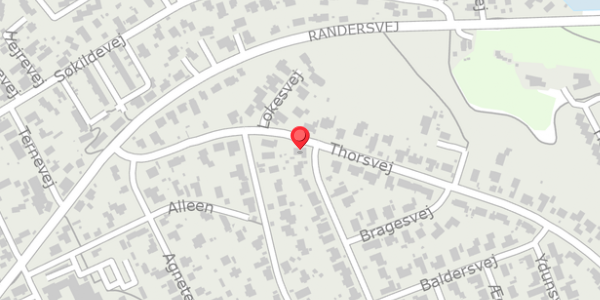 Trafikstøjkort på Thorsvej 51, 8680 Ry