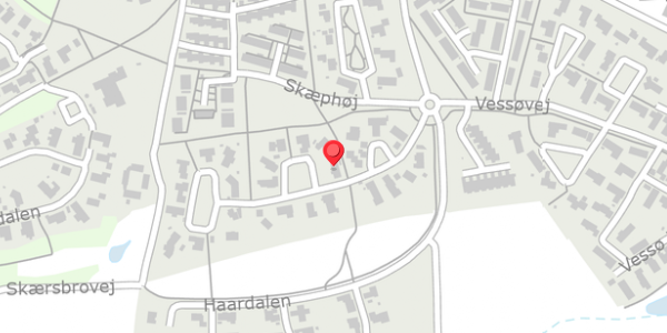Trafikstøjkort på Tippethøj 10, 8680 Ry
