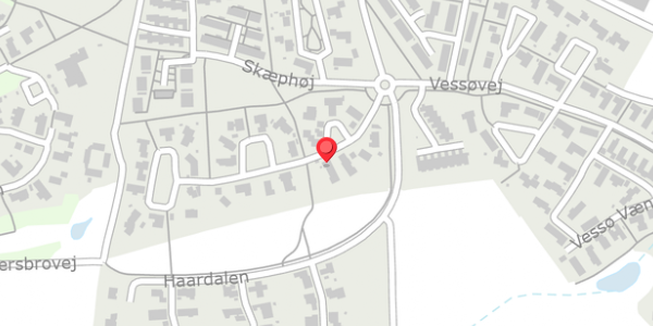 Trafikstøjkort på Tippethøj 15, 8680 Ry