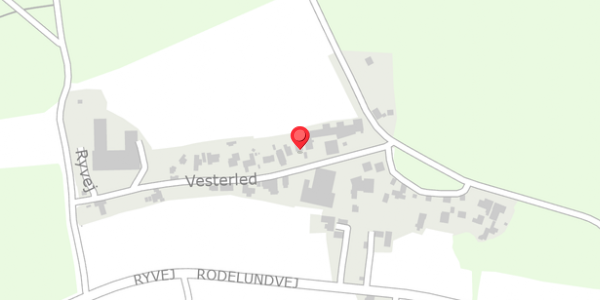 Trafikstøjkort på Vesterled 4, 8680 Ry