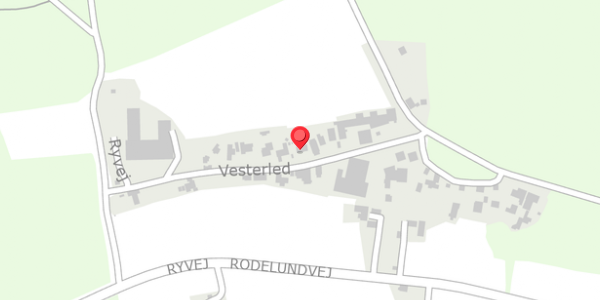 Trafikstøjkort på Vesterled 8, 8680 Ry