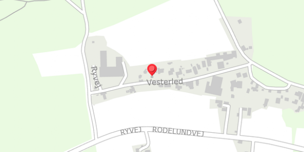 Trafikstøjkort på Vesterled 16, 8680 Ry