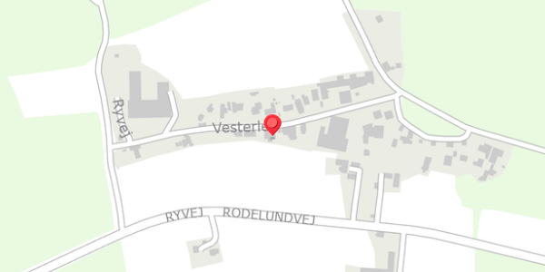 Trafikstøjkort på Vesterled 21, 8680 Ry