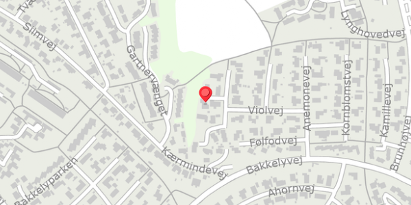 Trafikstøjkort på Violvej 34, 8680 Ry