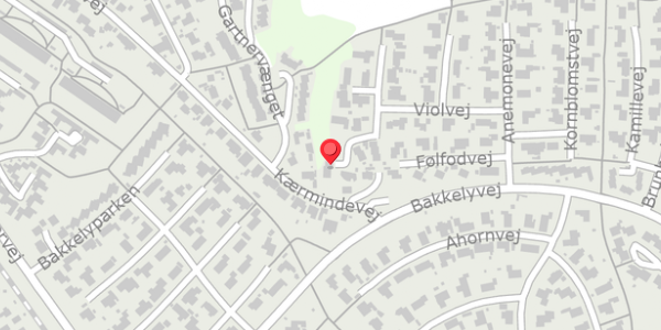 Trafikstøjkort på Violvej 44, 8680 Ry