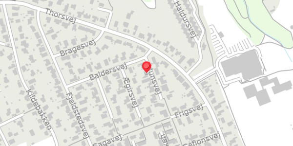 Trafikstøjkort på Ydunsvej 4, . , 8680 Ry