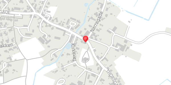 Trafikstøjkort på Thorsgade 21, . , 8410 Rønde