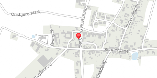Trafikstøjkort på Onsbjerg Hovedgade 21, 8305 Samsø