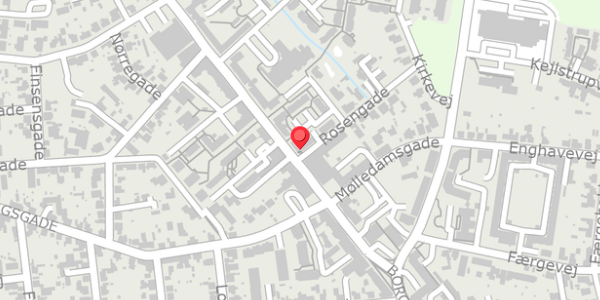 Trafikstøjkort på Borgergade 40, . , 8600 Silkeborg