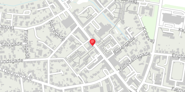 Trafikstøjkort på Borgergade 53, . , 8600 Silkeborg