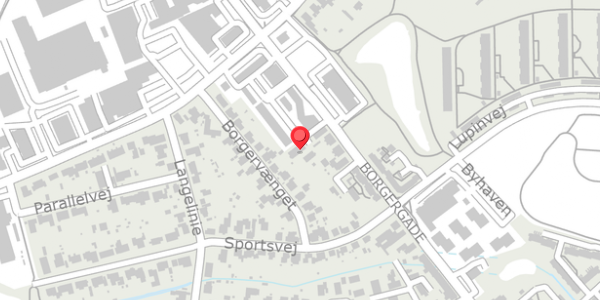 Trafikstøjkort på Borgergade 101B, . , 8600 Silkeborg