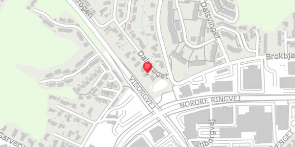 Trafikstøjkort på Dalstrøget 5, . , 8600 Silkeborg