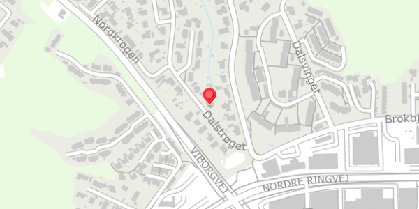 Trafikstøjkort på Dalstrøget 8, 8600 Silkeborg