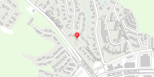 Trafikstøjkort på Dalstrøget 19, 8600 Silkeborg