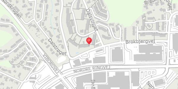 Trafikstøjkort på Dalsvinget 21, 8600 Silkeborg