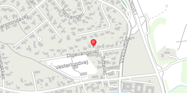 Trafikstøjkort på Digevangsvej 12, . , 8600 Silkeborg