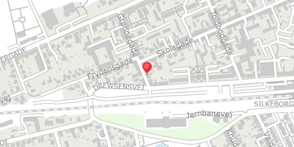 Trafikstøjkort på Grønnegade 21, . , 8600 Silkeborg