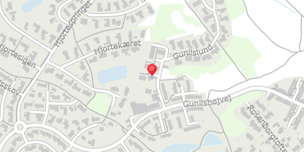 Trafikstøjkort på Gunilslund 21, 8600 Silkeborg