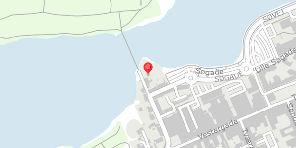 Trafikstøjkort på Hostrupsgade 3, 8600 Silkeborg