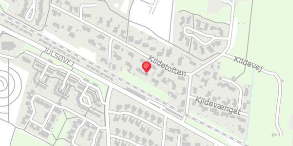 Trafikstøjkort på Kildetoften 9, 8600 Silkeborg