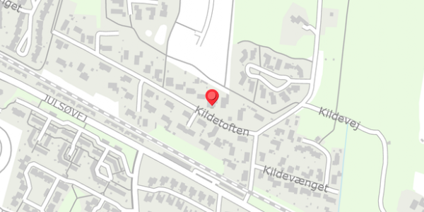 Trafikstøjkort på Kildetoften 10, 8600 Silkeborg