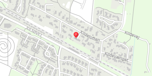Trafikstøjkort på Kildetoften 11, 8600 Silkeborg