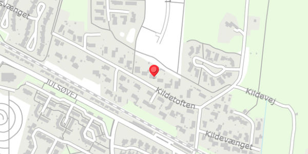 Trafikstøjkort på Kildetoften 14, 8600 Silkeborg