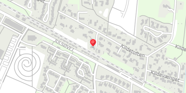 Trafikstøjkort på Kildetoften 25, 8600 Silkeborg