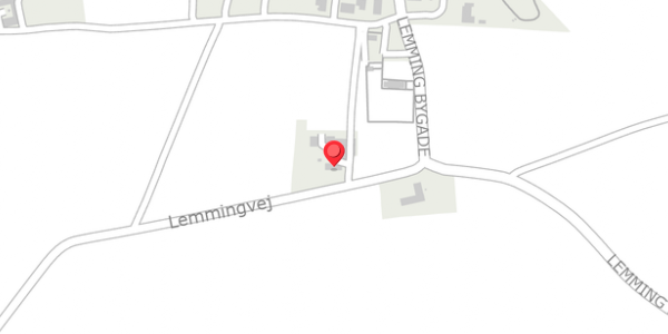 Trafikstøjkort på Lemmingvej 39, 8632 Lemming