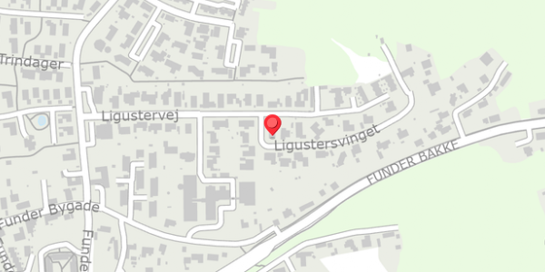 Trafikstøjkort på Ligustersvinget 1, 8600 Silkeborg