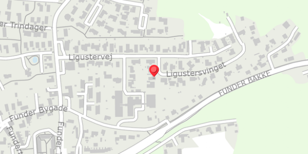 Trafikstøjkort på Ligustersvinget 4, 8600 Silkeborg