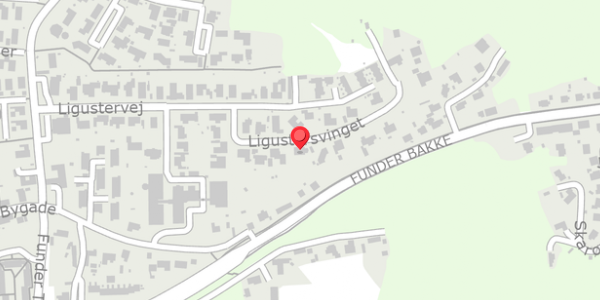 Trafikstøjkort på Ligustersvinget 14, 8600 Silkeborg