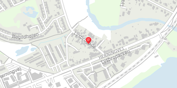 Trafikstøjkort på Lysbrogade 5, . , 8600 Silkeborg