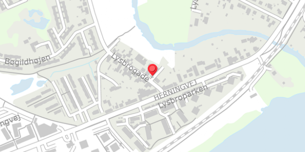 Trafikstøjkort på Lysbrogade 6A, . , 8600 Silkeborg