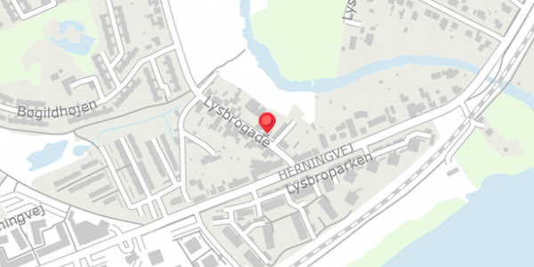 Trafikstøjkort på Lysbrogade 8, . , 8600 Silkeborg