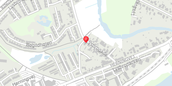 Trafikstøjkort på Lysbrogade 15, . , 8600 Silkeborg