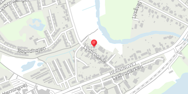 Trafikstøjkort på Lysbrogade 18, . , 8600 Silkeborg