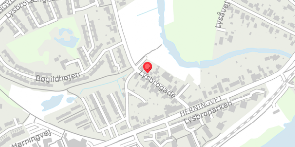 Trafikstøjkort på Lysbrogade 20, . , 8600 Silkeborg