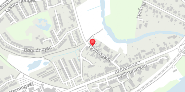 Trafikstøjkort på Lysbrogade 22, . , 8600 Silkeborg